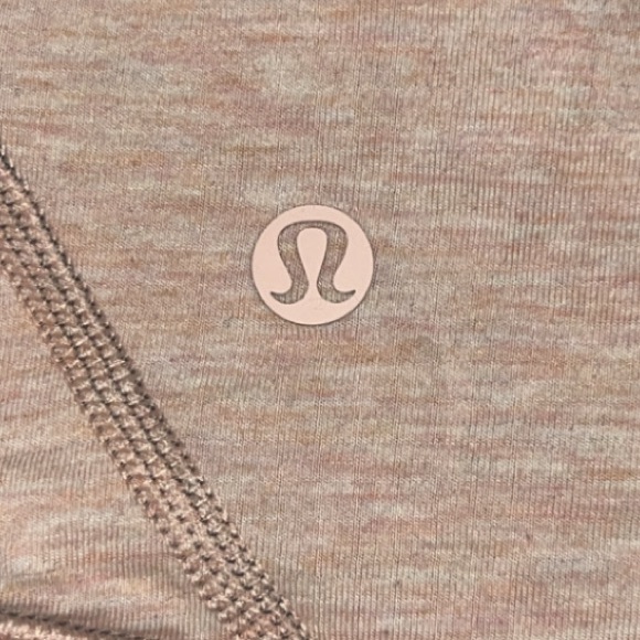 Lululemon Time Out Crew *Reversible Heathered Bleached Coral / Heathered size 8 - Picture 10 of 10
